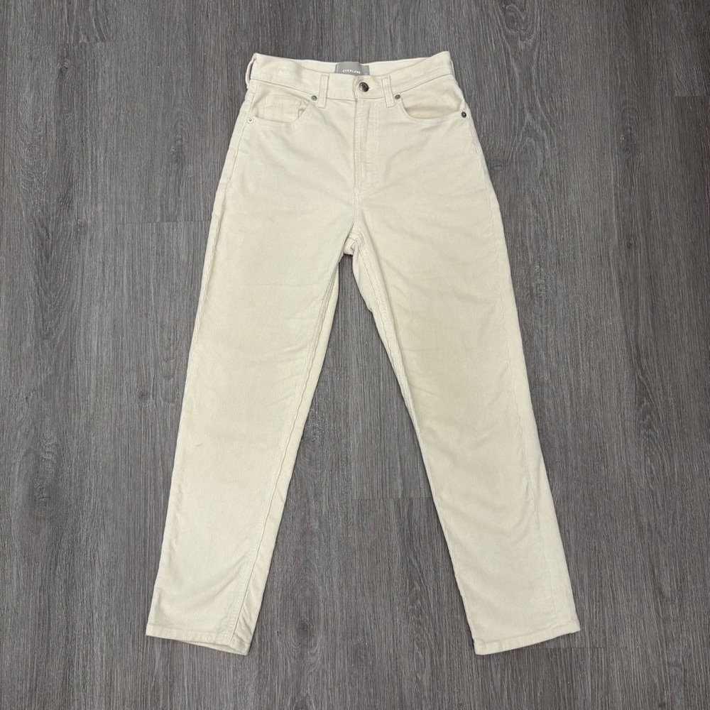 Everlane Cream Corduroy Pants